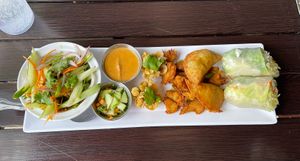 sampler plate   at Plumeria in San Diego