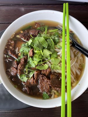 duck noodle soup   at Plumeria in San Diego