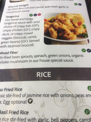 One of the items served. at Plumeria in San Diego