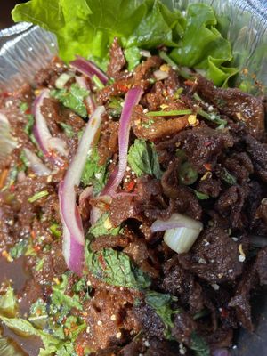 Duck Larb at Plumeria in San Diego