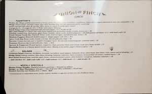 Menu 2 of 2 at Union & Finch in Allentown