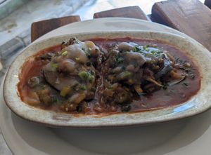 Lasaña at El Shamuskiao in Havana