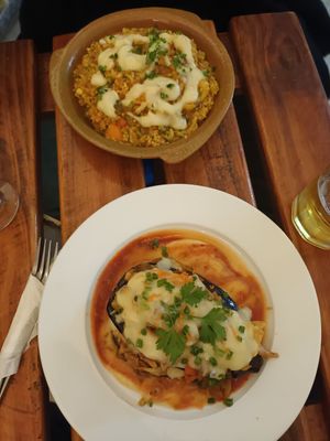 & veg paella at El Shamuskiao in Havana