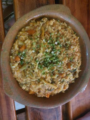 Paella vegan at El Shamuskiao in Havana