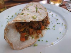 Taco vegan at El Shamuskiao in Havana