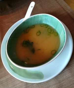Zuppa di miso. at Found Sushi Restaurant in Vertemate Con Minoprio