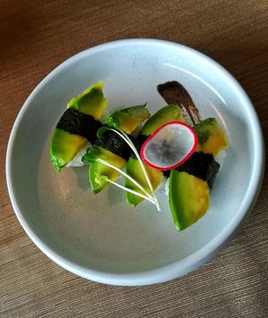 Nigiri vegano. at Found Sushi Restaurant in Vertemate Con Minoprio