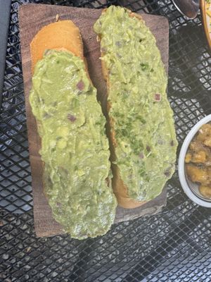 avocado toastt  at Rising Roost in Vieques