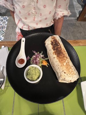 Vegan Burrito 🌯   at Gracias Madre in Puerto Villamil