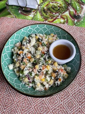 Vegan  salad  at Highland in Bohol