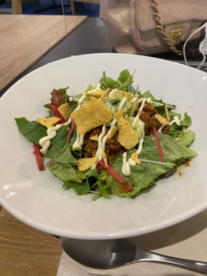 Vegan taco rice  at Glocal Cafe in Tokyo