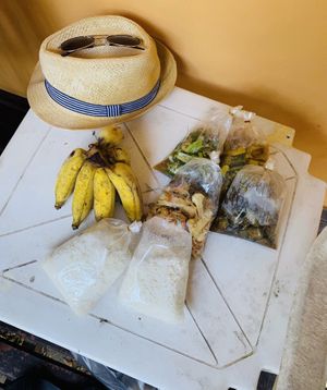 Delicious takeaway for roughly 180 THB.  at Aob Aun Vegan in Koh Samui