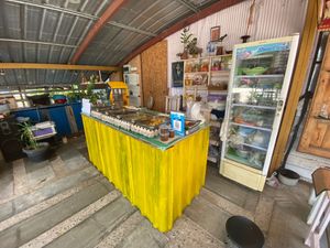 Changes being made at the restaurant. at Aob Aun Vegan in Koh Samui