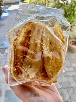 Fried bananas. at Aob Aun Vegan in Koh Samui