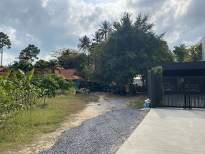 All the way in the back. Spot the yellow flags.  at Aob Aun Vegan in Koh Samui