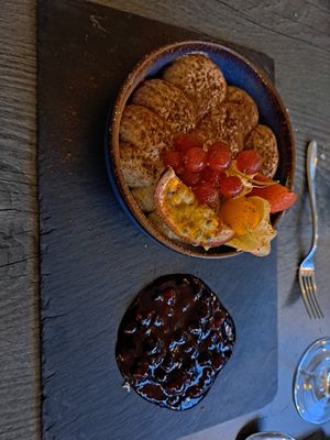 Vegan tiramisu with white chocolate at Brasserie Woods in Barchem