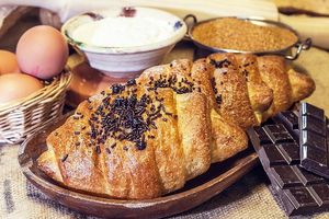 Chocolate spelt croissants at Forn Fortino in Barcelona