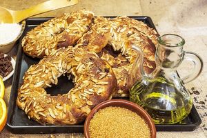 Spelt oil sweet bread at Forn Fortino in Barcelona