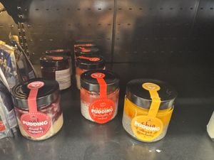 Healthy puddings    at So! Coffee in Bucharest