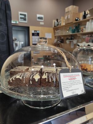 Vegan brownie at Veshta in Bankya