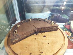 chocolate biscuit cake at Veshta in Bankya