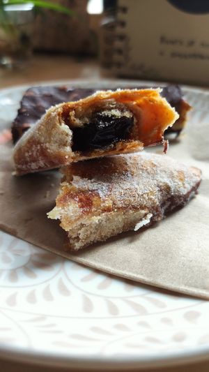 Pastry with plum jam at Veshta in Bankya