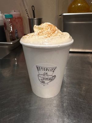 Apple pie cider at Afterlife Tea and Boba Room in Las Vegas