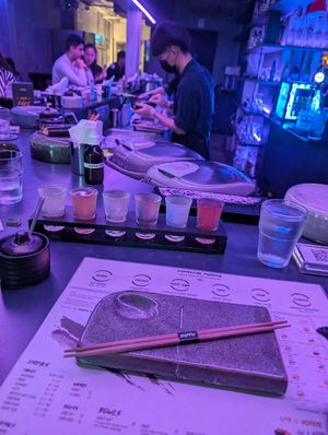 Kombucha pairings at RAPPU Handroll Bar in Central Singapore