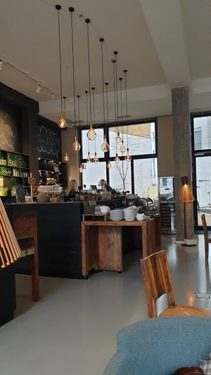 The buffet at Bistro Bardot in Berlin