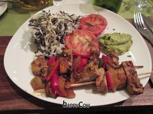 Seitan kebabs at Bistro Bardot in Berlin