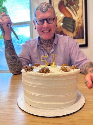 Carrot cake 🤤  at Vegan East - 34th Ave S in Minneapolis