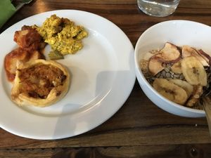 Vegan breakfast at Almodovar Hotel in Berlin