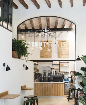 .  at Mistral Coffee House in Mallorca