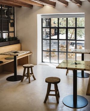 Upstairs   at Mistral Coffee House in Mallorca