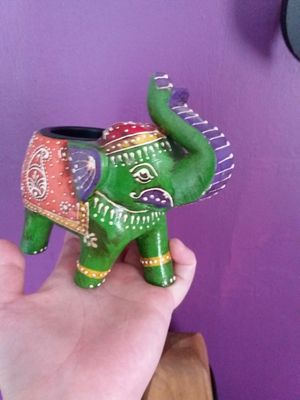 Elephant candle holder. at A World of Difference in Alnwick