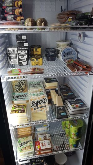 Fridge section at A World of Difference in Alnwick