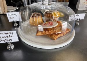 Vegan treats (sweet and savory) change daily  at Presta Coffee Roasters in Tucson