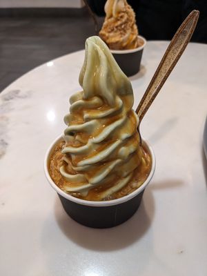 Pistachio with miso caramel #Veganuary at VACA'S in Chicago