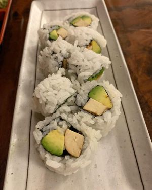 Smoked tofu roll was 👌🏽 at Aonami Sushi in Chico