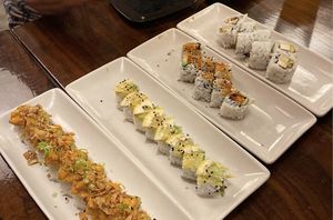 Vegan sushi  at Aonami Sushi in Chico