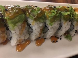 Vegan sushi! at Aonami Sushi in Chico