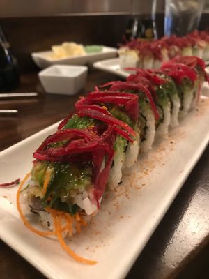 Vegan rolls! at Aonami Sushi in Chico