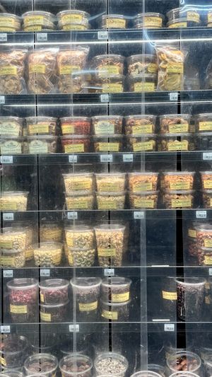 Bulk nuts, goji berries, etc  at Winter Ridge Natural foods Market in Sandpoint