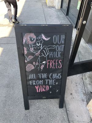 cute signs   at Magik Milk in Alhambra