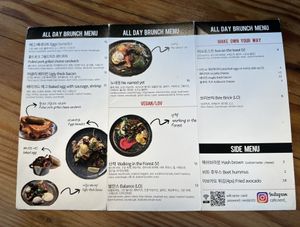 The menucard   at Cafe Nerd in Gyeongju