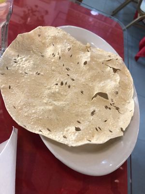 Pappadam  at Annam Brahma in Jamaica