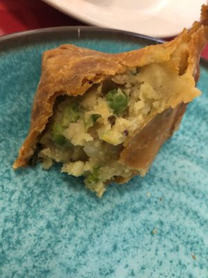 Samosa  at Annam Brahma in Jamaica