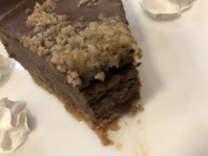 Dark Belgium chocolate vegan cake  at Annam Brahma in Jamaica