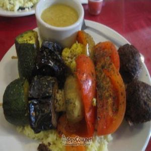 Vegetable Kabob at Annam Brahma in Jamaica