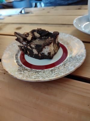 Vegan rocky road - mostly biscuit at The Island Cove Cafe in Benllech